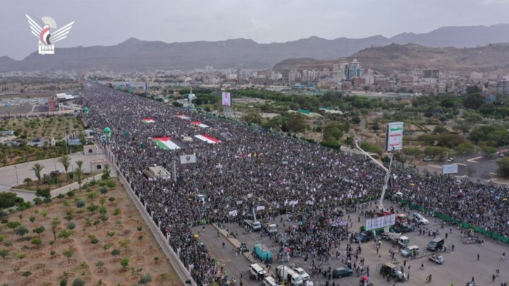 تقرير مصور/ مسيرة مليونية بالعاصمة صنعاء نصرة للمسجد الأقصى والشعب الفلسطيني