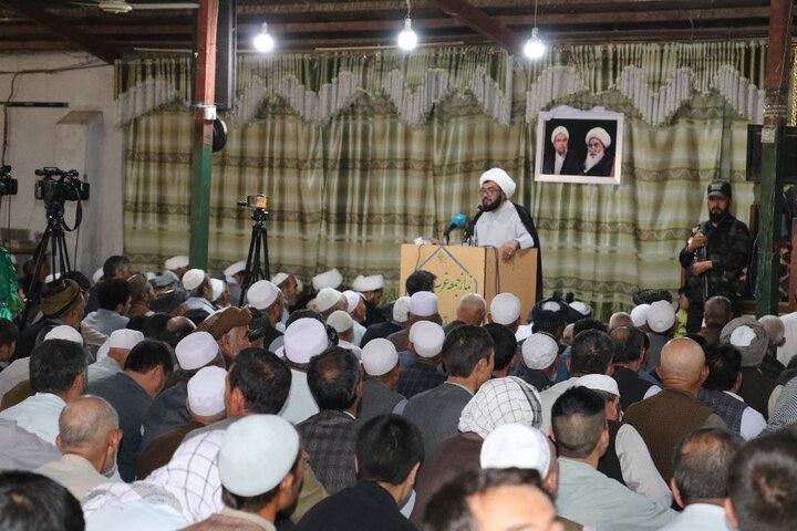 نماز جمعه شیعیان غرب کابل با محوریت وحدت اسلامی و حمایت از فلسطین + تصاویر
