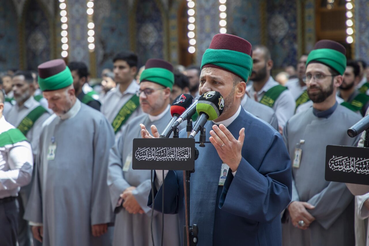 Servants of al-Abbas Holy Shrine perform devotional rituals celebrating marriage of Two Lights (+Photos)