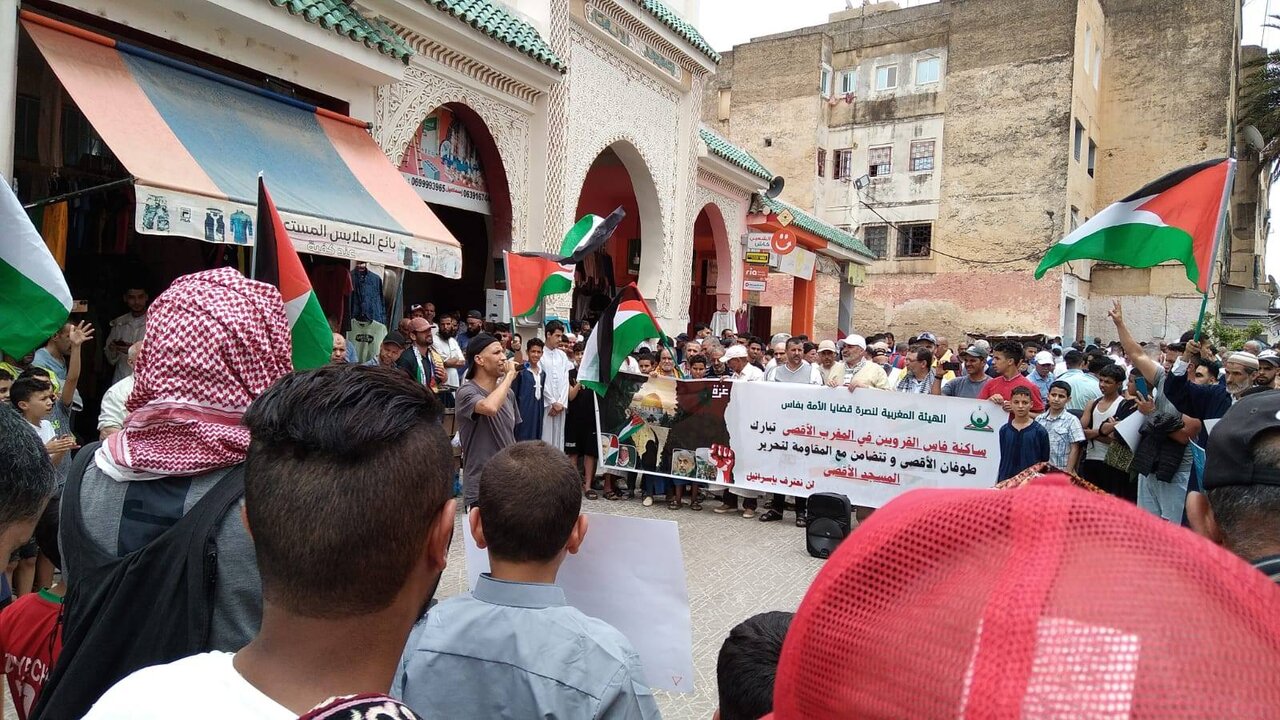 Moroccans protest Israeli displacement plans in Gaza