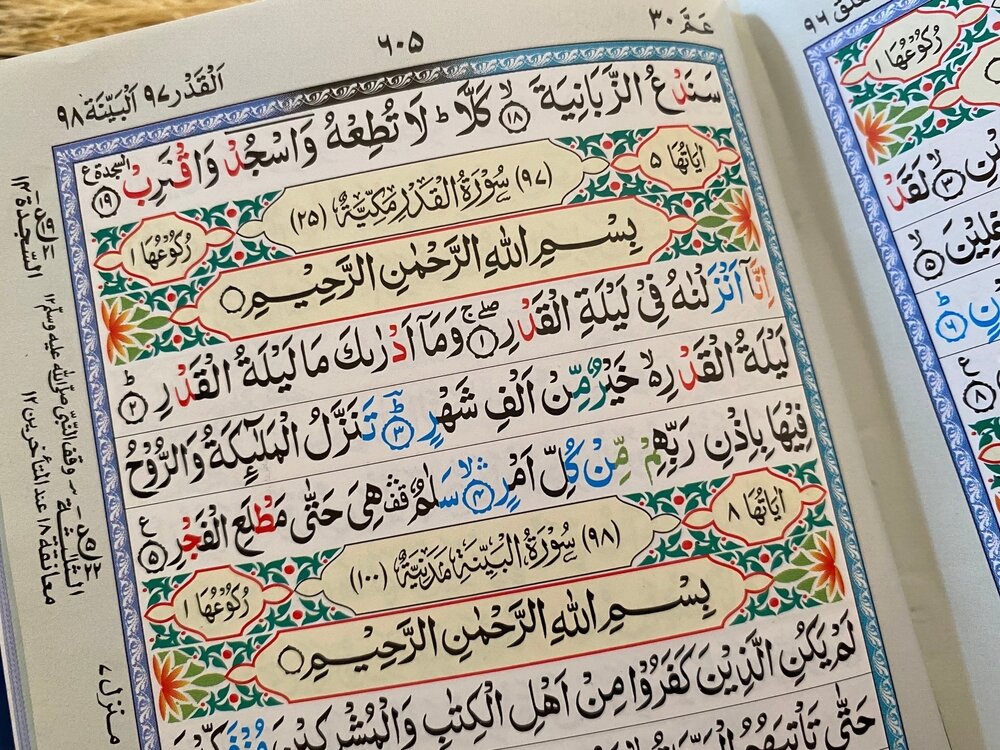 ترتیب سوره های قرآن را پیامبر انجام داده است؟