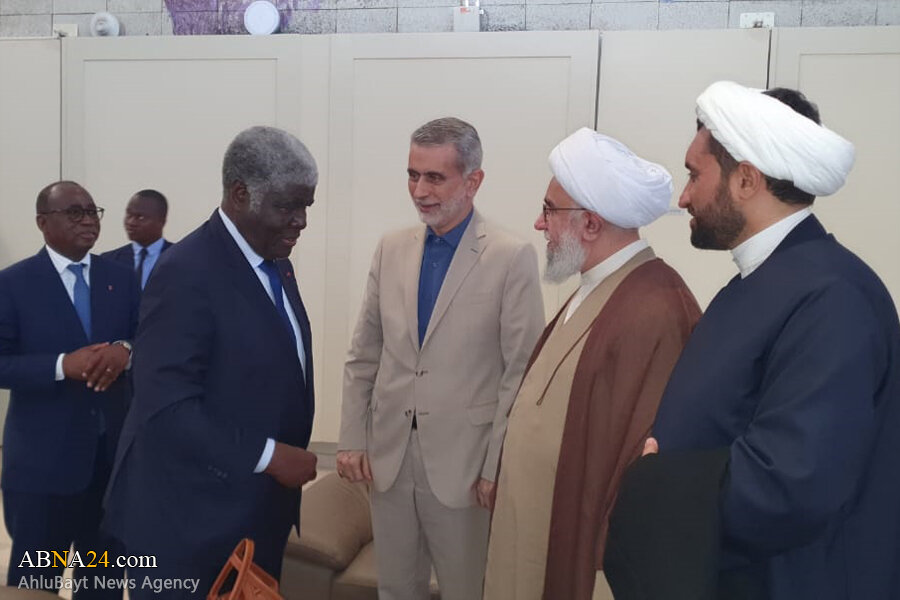 El secretario general de la Asamblea Mundial de Ahlul Bait (p) llega a Costa de Marfil y se reúne con el primer ministro