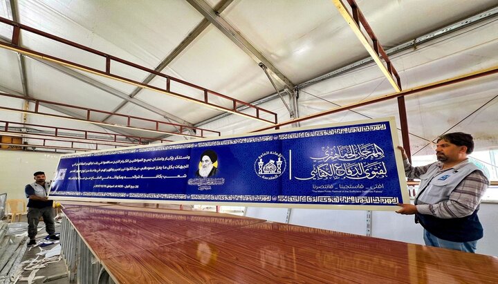 تقرير مصور/ العتبة الحسينية تنجز (150) بوسترا دعائيا دعما لمهرجان فتوى الدفاع الكفائي الجماهيري