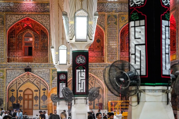 عکس خبری | سیاه‌پوش شدن حرم امام علی(ع) به مناسبت فرا رسیدن شهادت امام باقر (ع)