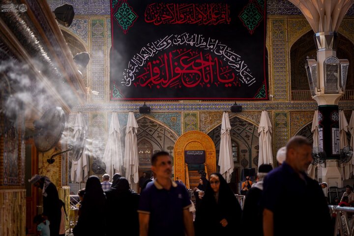 عکس خبری | سیاه‌پوش شدن حرم امام علی(ع) به مناسبت فرا رسیدن شهادت امام باقر (ع)