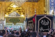تقرير مصور/  تشييع النعش الرمزي للإمام الباقر (ع) في كربلاء المقدسة