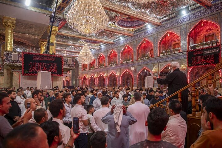 تقرير مصور/ إقامة مجلس عزاء في ذكرى شهاد الإمام الباقر (ع) في العتبة العباسية المقدسة