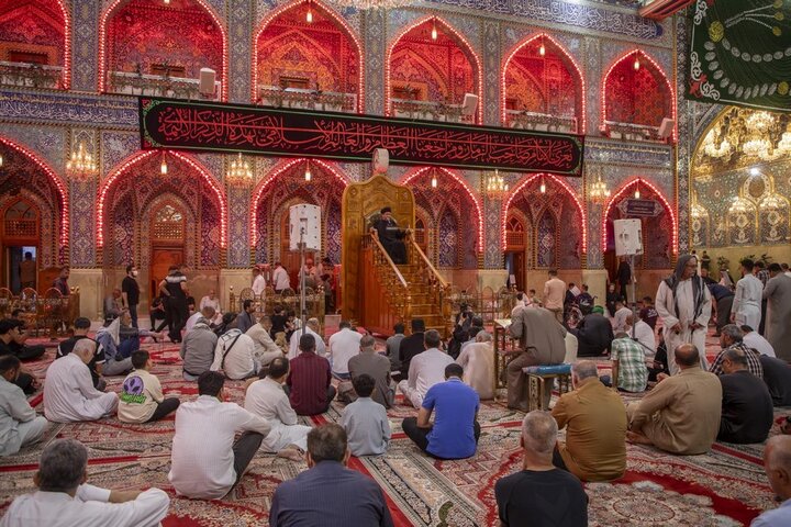 تقرير مصور/ إقامة مجلس عزاء في ذكرى شهاد الإمام الباقر (ع) في العتبة العباسية المقدسة