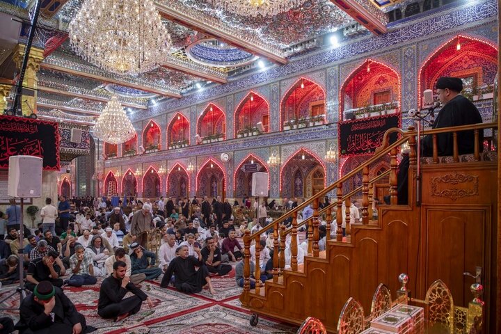تقرير مصور/ إقامة مجلس عزاء في ذكرى شهاد الإمام الباقر (ع) في العتبة العباسية المقدسة