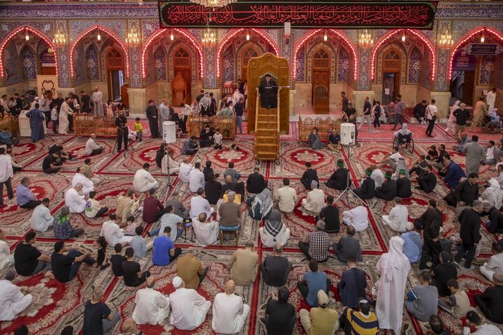 تقرير مصور/ إقامة مجلس عزاء في ذكرى شهاد الإمام الباقر (ع) في العتبة العباسية المقدسة