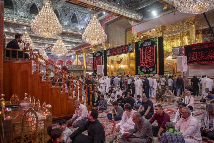 تقرير مصور/ إقامة مجلس عزاء في ذكرى شهاد الإمام الباقر (ع) في العتبة العباسية المقدسة