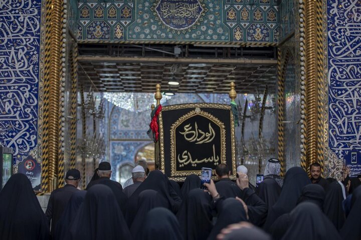 تقرير مصور/  تشييع النعش الرمزي للإمام الباقر (ع) في كربلاء المقدسة