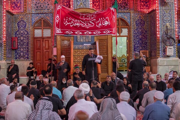 تقرير مصور/  تشييع النعش الرمزي للإمام الباقر (ع) في كربلاء المقدسة