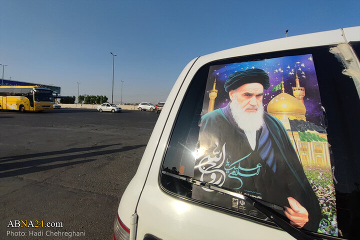 اعزام کاروان‌های اعزامی از شهر قم به مرقد امام خمینی(ره)