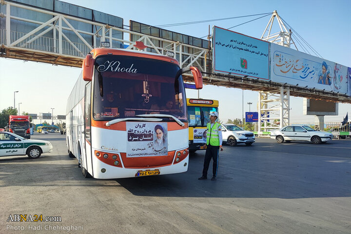 اعزام کاروان‌های اعزامی از شهر قم به مرقد امام خمینی(ره)