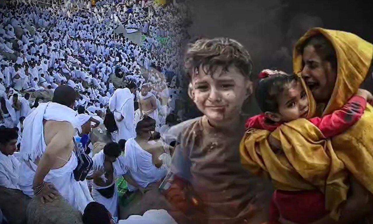 فيديو | وقوف الحجاج بعرفة ووقوف الفلسطينيين بأرض غزة !