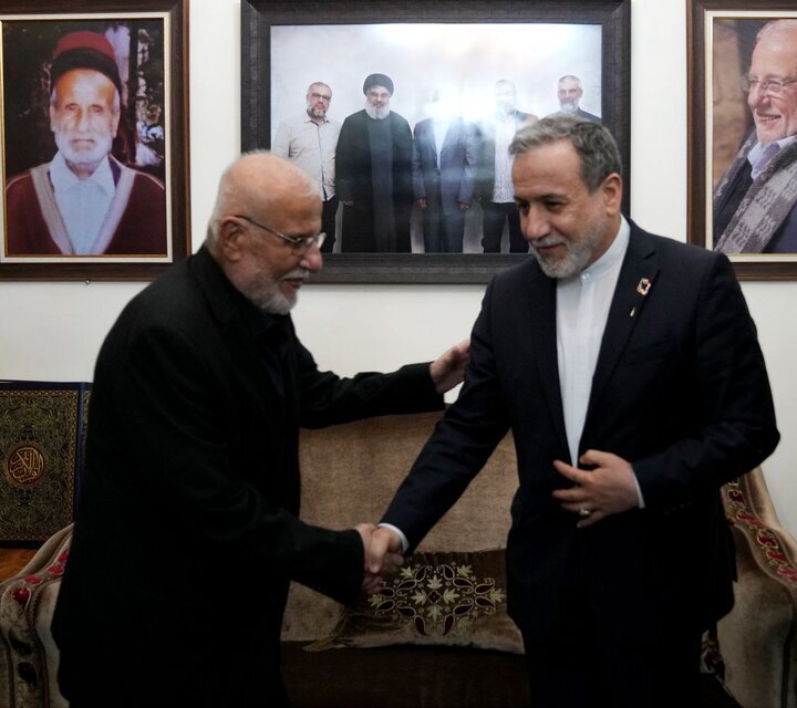 Iran's foreign minister meets Sayyed Hassan Nasrallah's family