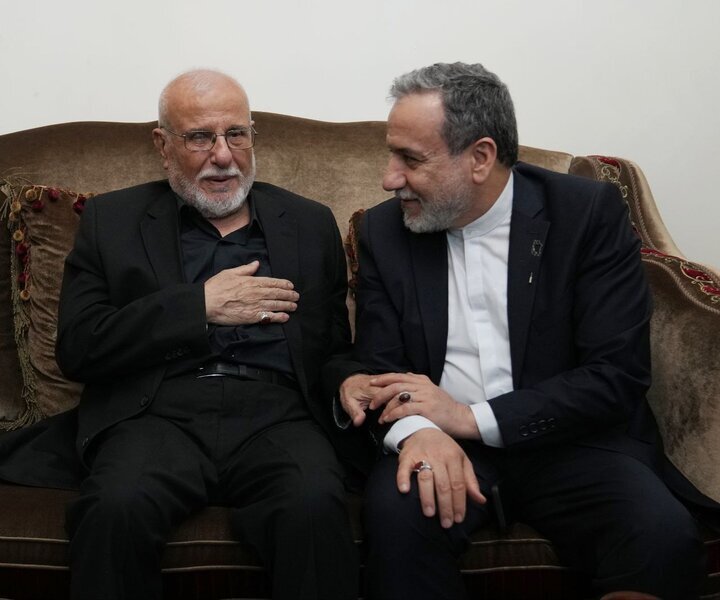 Iran's foreign minister meets Sayyed Hassan Nasrallah's family