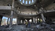 Photos: Complete destruction of Al-Ansar Mosque and a cemetery in Gaza