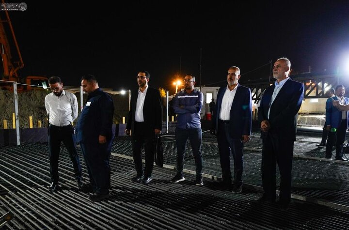 تقرير مصور/ برعاية العتبة العلويّة.. إنجاز المرحلة الأولى من صبّ سقف نفق الشيخ الطوسي تسهيلًا لمرور الزائرين