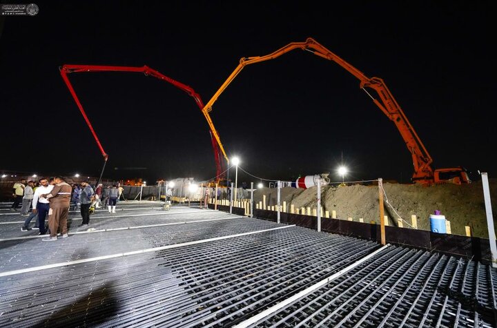 تقرير مصور/ برعاية العتبة العلويّة.. إنجاز المرحلة الأولى من صبّ سقف نفق الشيخ الطوسي تسهيلًا لمرور الزائرين