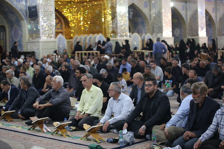 تصاویر| برگزاری مراسم بزرگداشت قاری روشن دل قرآن کریم در آستان مقدس سیدعلاالدین حسین(ع)