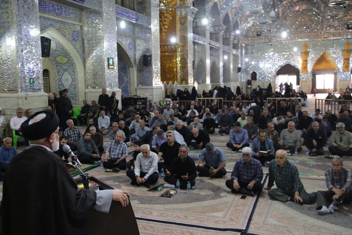 تصاویر| برگزاری مراسم بزرگداشت قاری روشن دل قرآن کریم در آستان مقدس سیدعلاالدین حسین(ع)