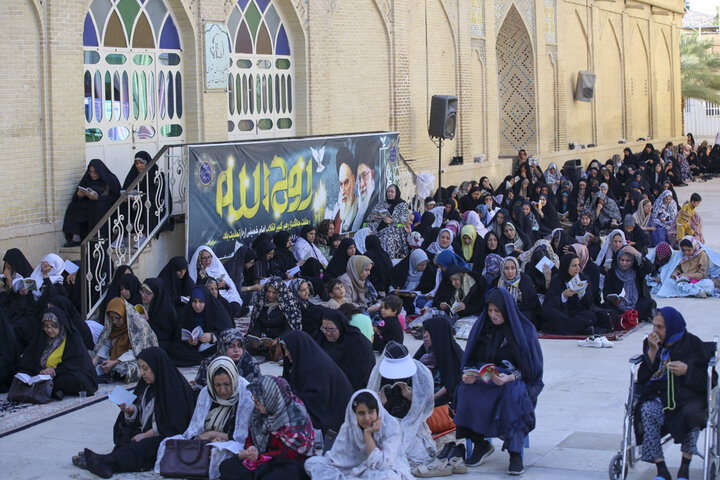 گزارش تصویری | برگزاری دعای عرفه در سومین حرم اهل بیت(ع)