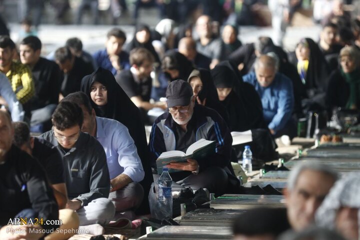 مراسم دعای عرفه در گلزار شهدای تبریز