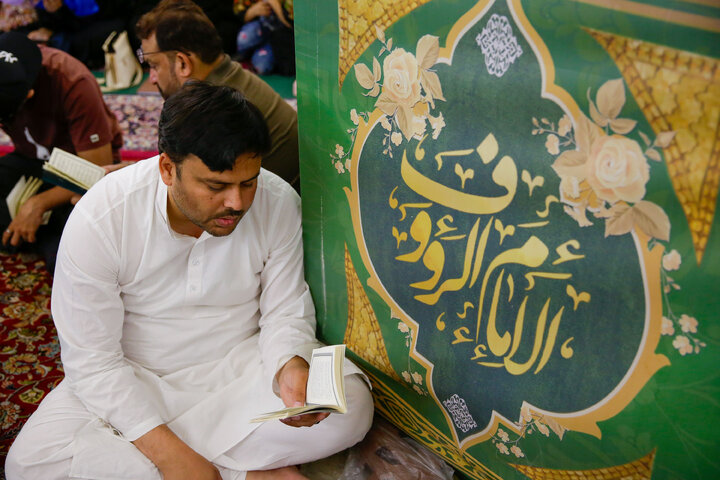 گزارش تصویری | مراسم دعای عرفه زائران اردوزبان در حرم مطهر رضوی