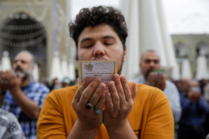 Photos: Eid al-Adha prayers at Imam Reza holy shrine