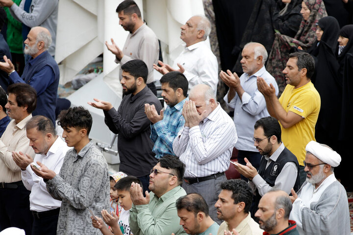 Photos: Eid al-Adha prayers at Imam Reza holy shrine