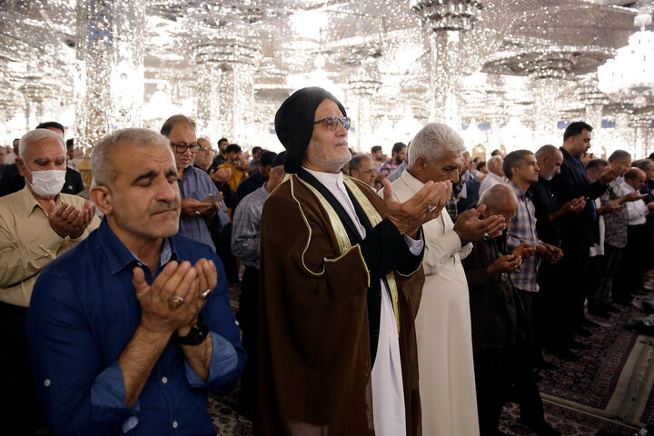 Photos: Eid al-Adha prayers at Imam Reza holy shrine