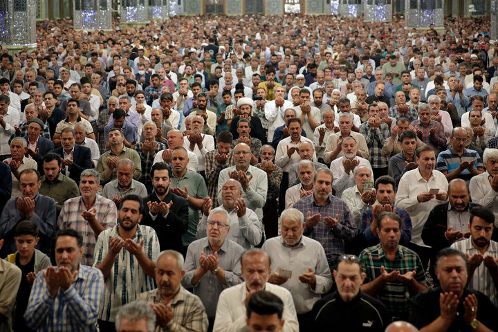 Photos: Eid al-Adha prayers at Imam Reza holy shrine