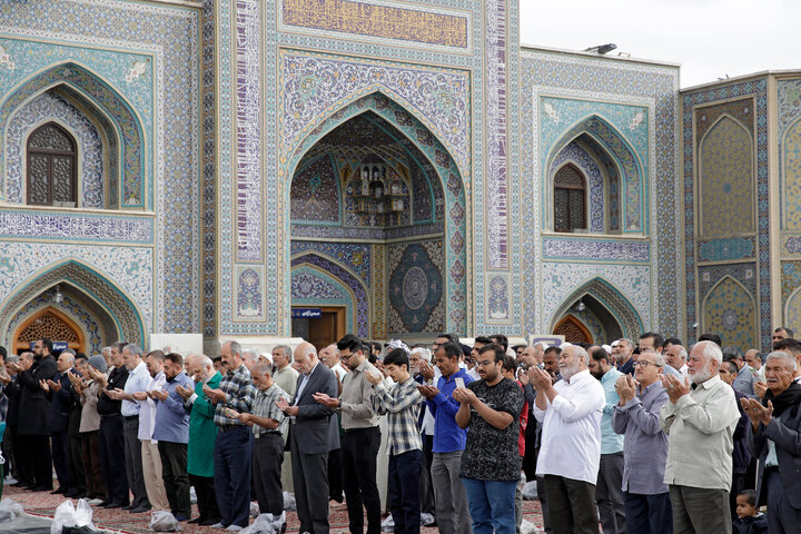 Photos: Eid al-Adha prayers at Imam Reza holy shrine