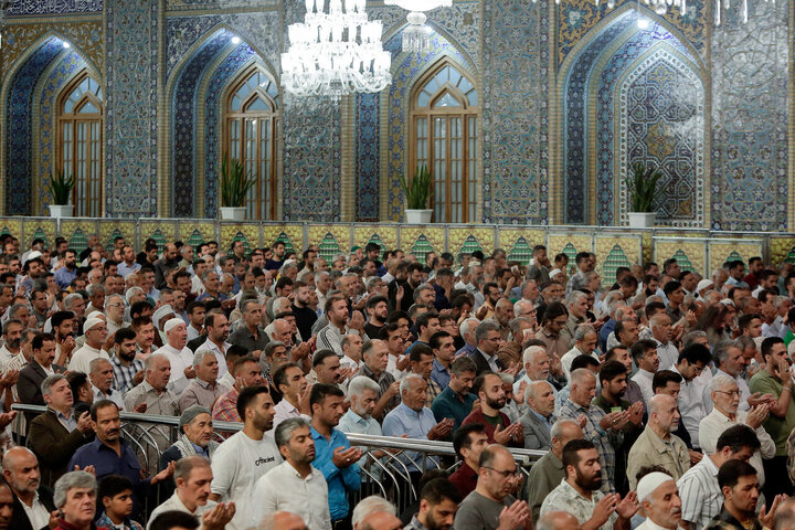 Photos: Eid al-Adha prayers at Imam Reza holy shrine