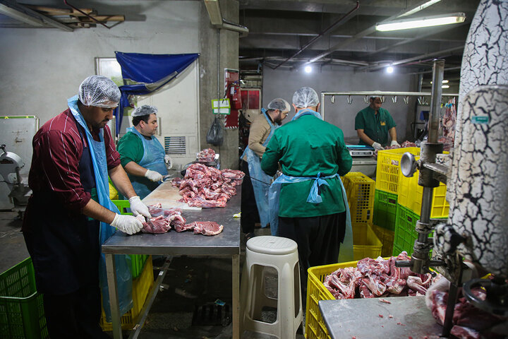 Photos: Packaging of Eid al-Adha sacrificial meat at Hazrat Masoumeh Holy Shrine