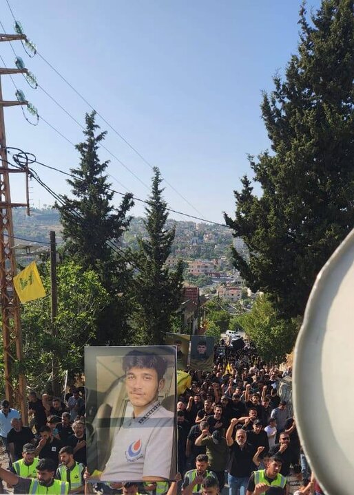حزب الله وجماهير المقاومة يشيّعون الشّهيد علي حيدر في كونين جنوب لبنان