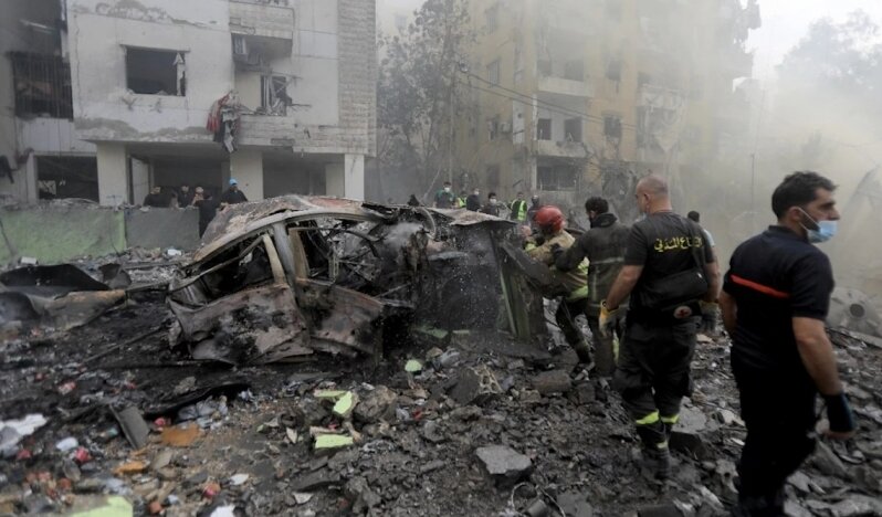 Beyrut'taki İsrail saldırısından sonra hasar tespiti çalışması başlayacak