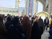 Ҝүрҹүстандан олан бир груп Әһли-Бејт (ә) давамчысы сәккизинҹи Имам, Һз. Әли ибн Муса әл-Рзанын (ә) һәрәмин зијарәт едибләр \ ФОТО