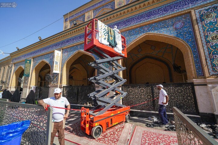 Photos: Imam Ali holy shrine decorated for Eid al-Ghadir