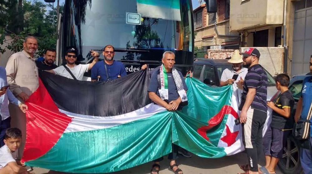 North African convoy heads to Gaza to break Israeli blockade