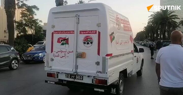 انطلاق قافلة النشطاء التونسيين لكسر الحصار الإسرائيلي على غزة