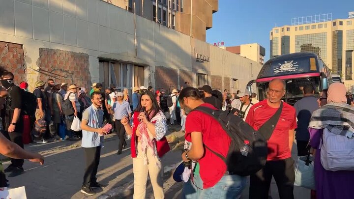 انطلاق قافلة النشطاء التونسيين لكسر الحصار الإسرائيلي على غزة