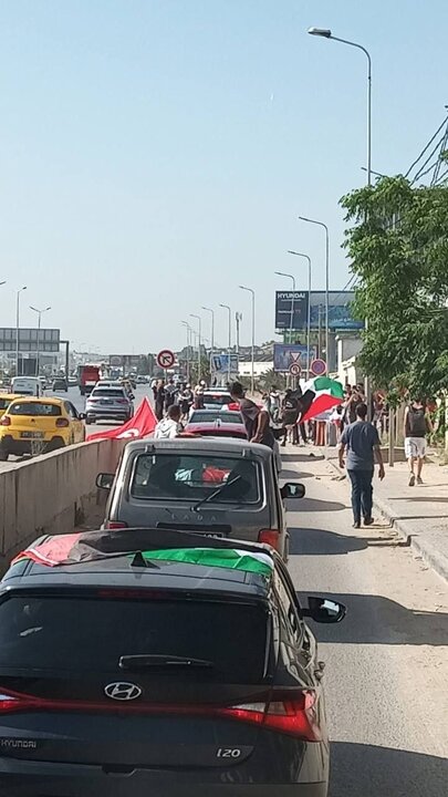 انطلاق قافلة النشطاء التونسيين لكسر الحصار الإسرائيلي على غزة