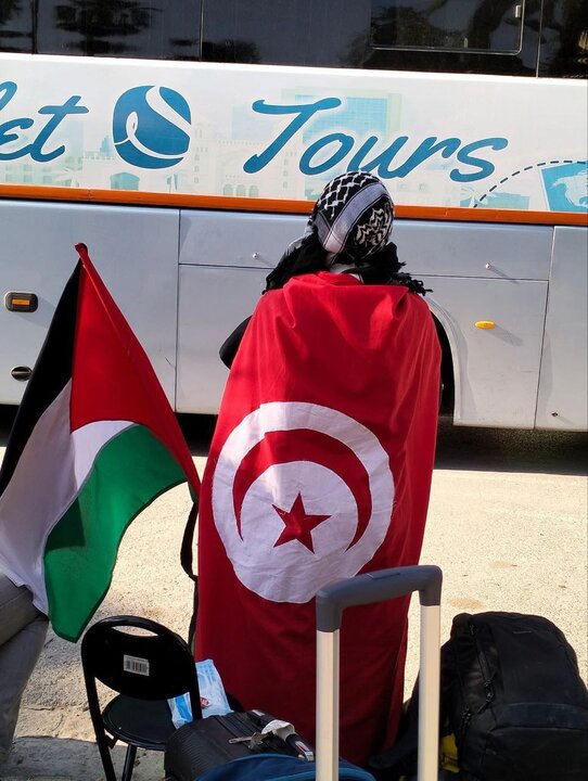 انطلاق قافلة النشطاء التونسيين لكسر الحصار الإسرائيلي على غزة