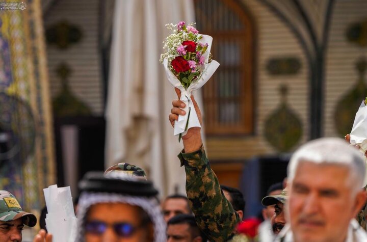 تقرير مصور/ مراسم رفع راية الغدير الأغر في حرم أمير المؤمنين (ع)