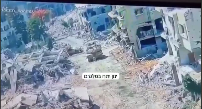 فيديو | الإعلام العبريّ ينشر مشهد يوثق زرع مقاومة لعبوة ناسفة على دبابة في قطاع غزة