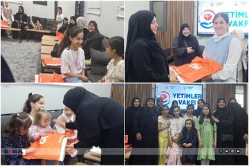 Weqfa Êtîman ji zarokên Filistînî û Tirkistana Rojhilatê re ji bo cejnê cil û bergan dîyarî kir