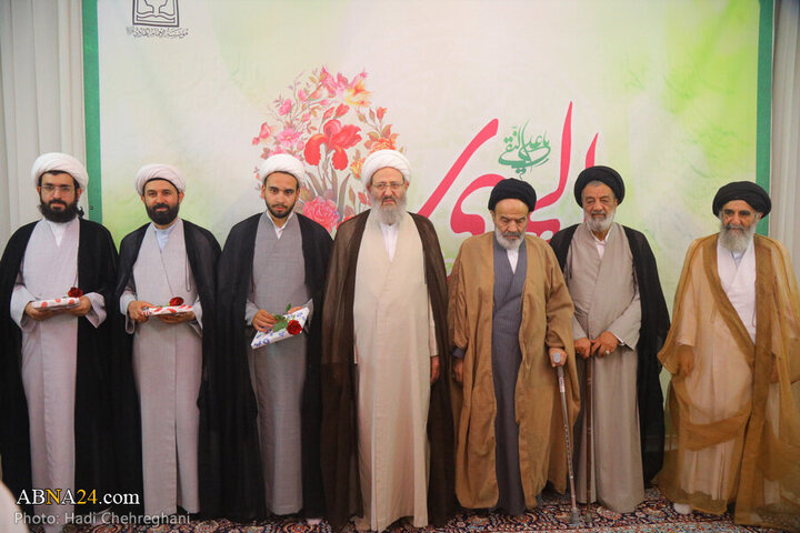 Photos: Imam Hadi birth anniversary, turban-wearing ceremony held in Qom